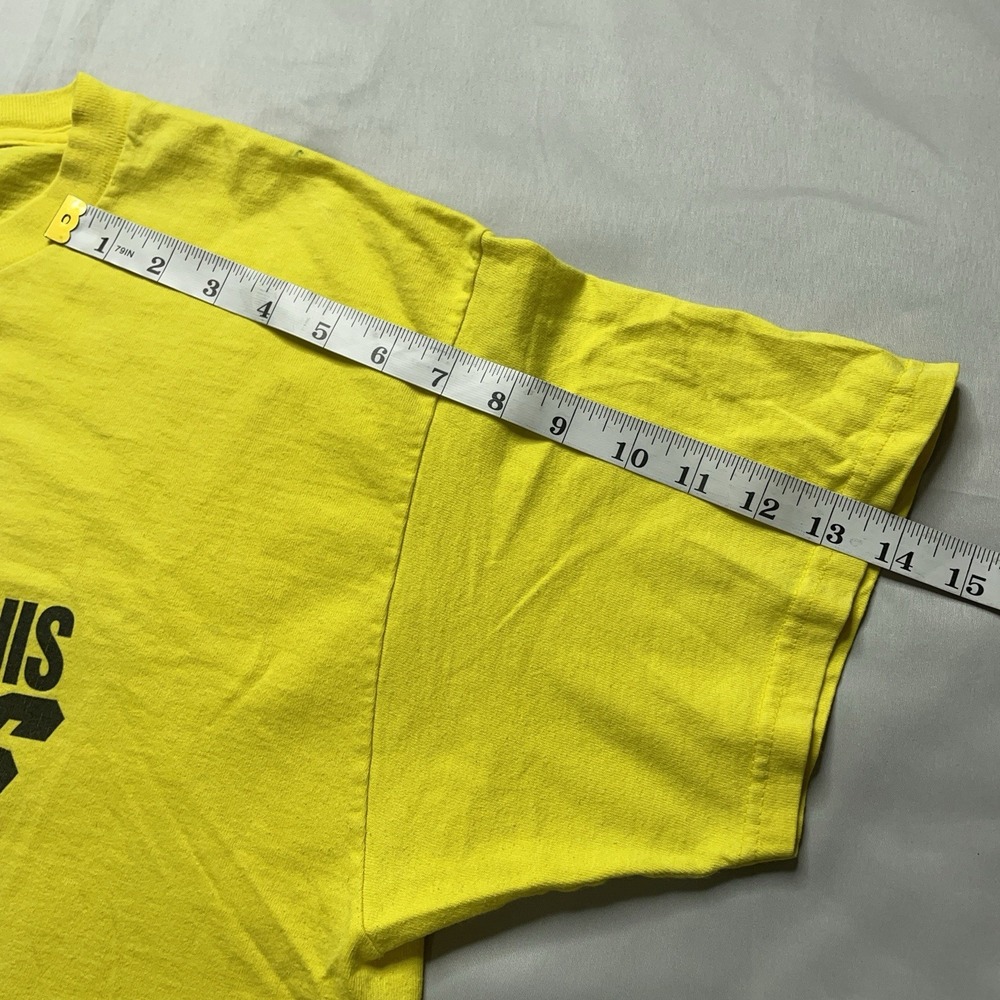 Vintage Tennis Shirt Fruit of the Loom Heavy XL 90s Y2k Tee St Louis Aces Staff - Picture 12 of 14